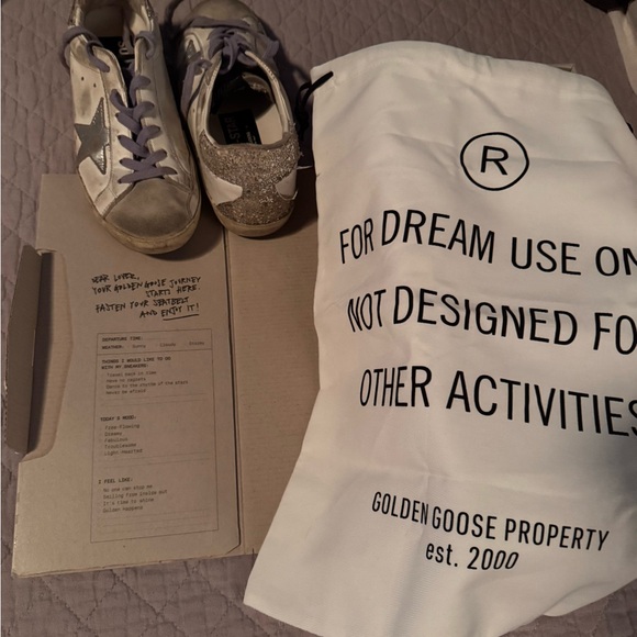 Golden Goose Kids Sneakers with Metallic Star and Purple Laces - Picture 4 of 7